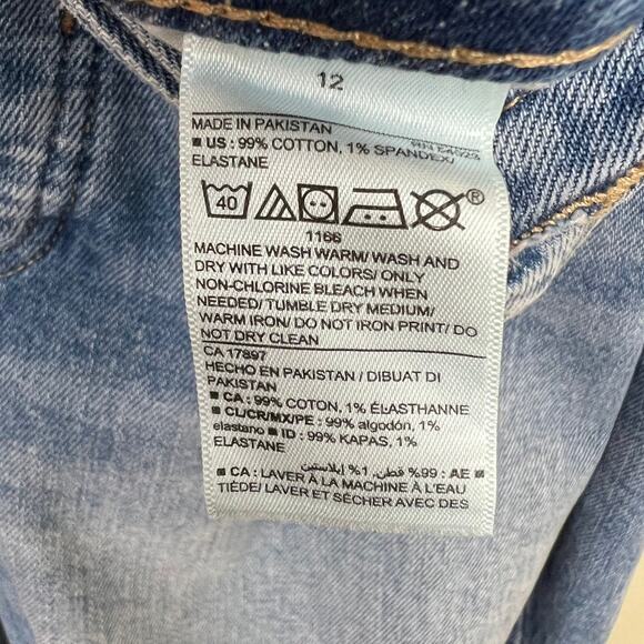 Old Navy O.G. High Rise Straight Button Fly Jeans Size 12 - Picture 11 of 11